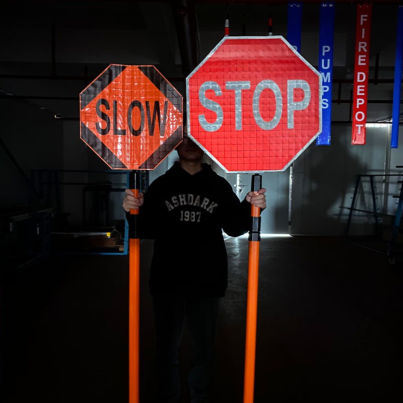 roll up STOP SLOW paddles 19 roll up STOP SLOW paddles 19