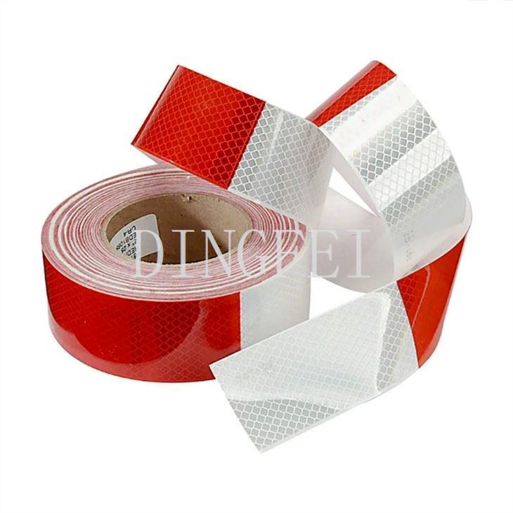 Red White Reflective Tape