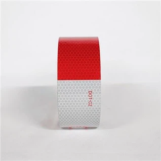 Rød sølv reflekterende tape