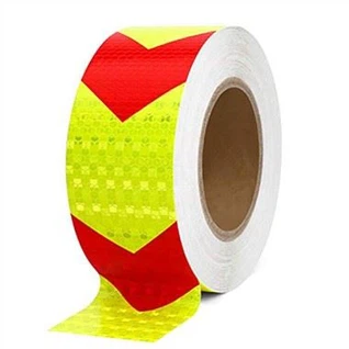 Rød Gul reflekterende tape