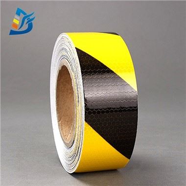 Safety Tape Refleksstribe Gul Sort