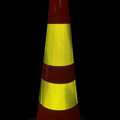Fluorescerende gul erstatnings reflekterende trafikkeglekrave