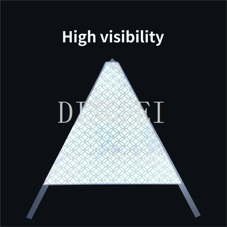 Tent Caution Triangle Shaped Foldable Warning Sign