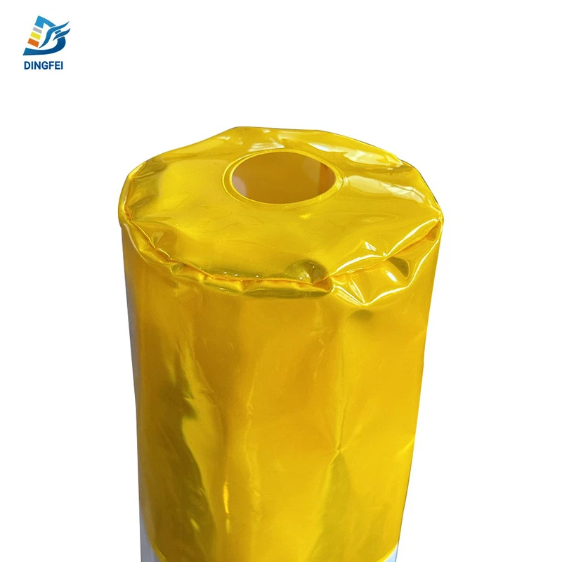 Yellow White Reflective Sleeve for Delineator Post 10 Yellow White Reflective Sleeve for Delineator Post 10