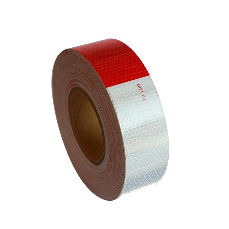 Red White Honeycomb DOT C2 Reflective Tape