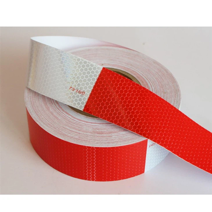 Red White Honeycomb DOT C2 Reflective Tape