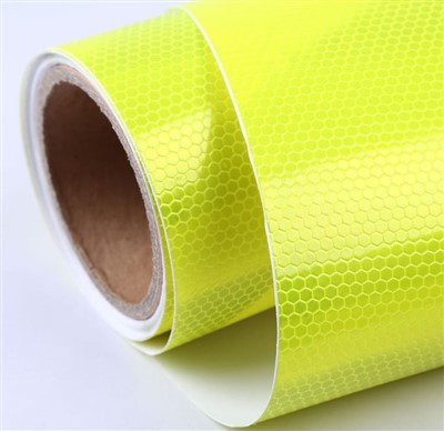 Fluorescerende gul PVC mikroprismatisk reflekterende belægning