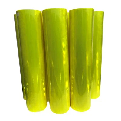 Mikroprismatisk fluorescerende gul reflekterende PVC arkrulle